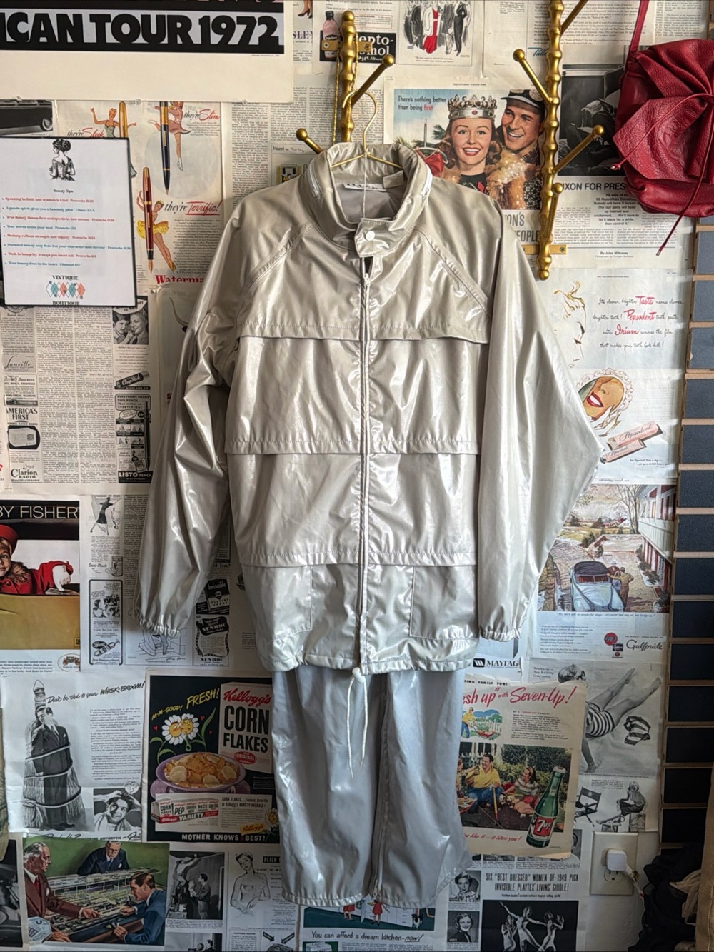 Vintage Cool It Men's Two Piece Track Suit Size Large